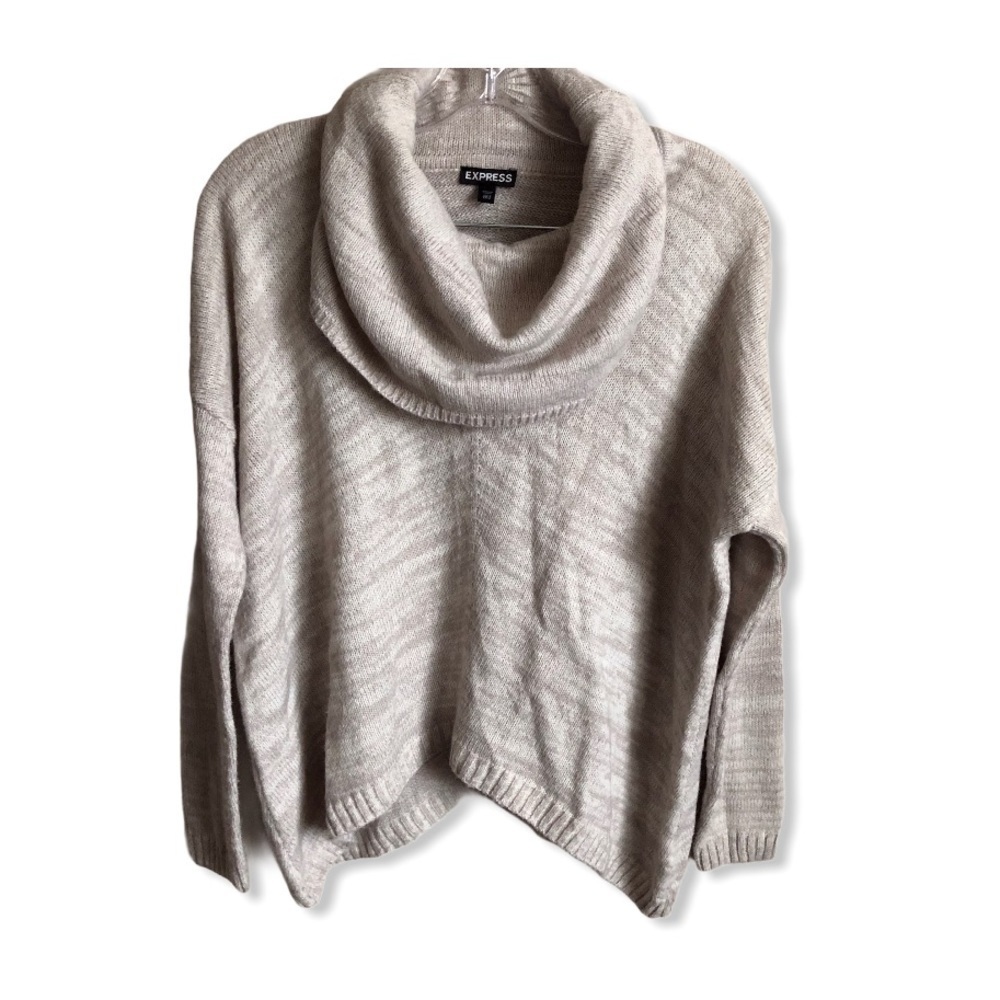Express‎ Cowl Neck Marled Sweater